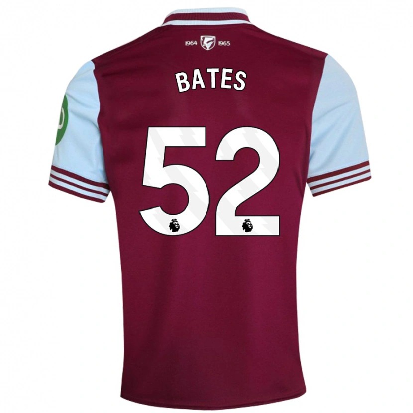 Danxen Herren Billy Bates #52 Dunkelrot Heimtrikot Trikot 2024/25 T-Shirt