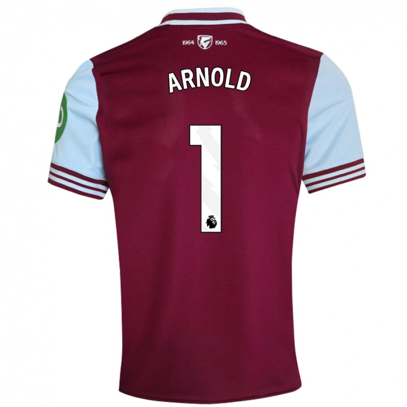 Danxen Herren Mackenzie Arnold #1 Dunkelrot Heimtrikot Trikot 2024/25 T-Shirt