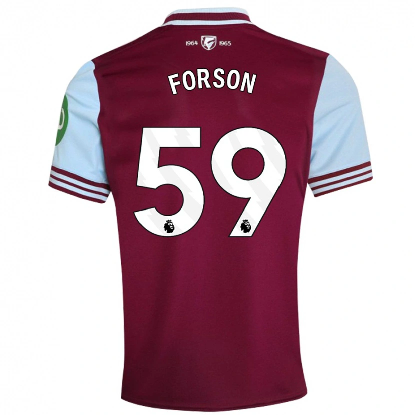 Danxen Herren Keenan Forson #59 Dunkelrot Heimtrikot Trikot 2024/25 T-Shirt