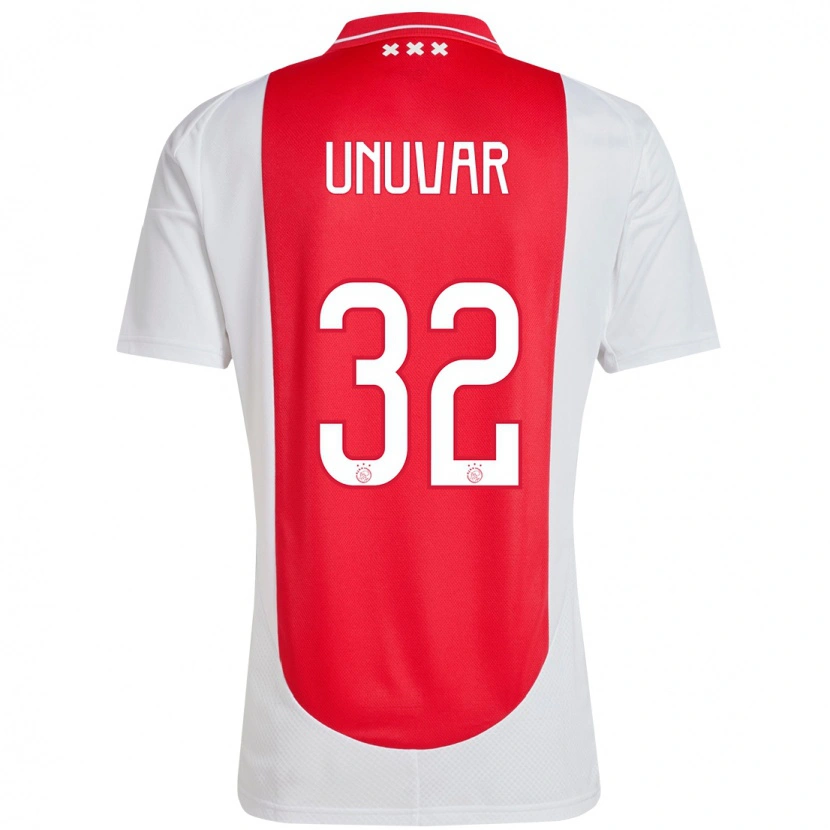 Danxen Herren Naci Ünüvar #32 Rot Weiß Heimtrikot Trikot 2024/25 T-Shirt
