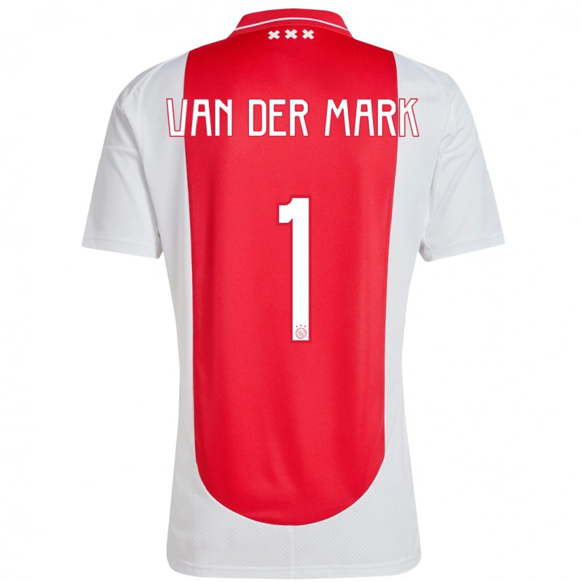 Danxen Herren Jesper Van Der Mark #1 Rot Weiß Heimtrikot Trikot 2024/25 T-Shirt