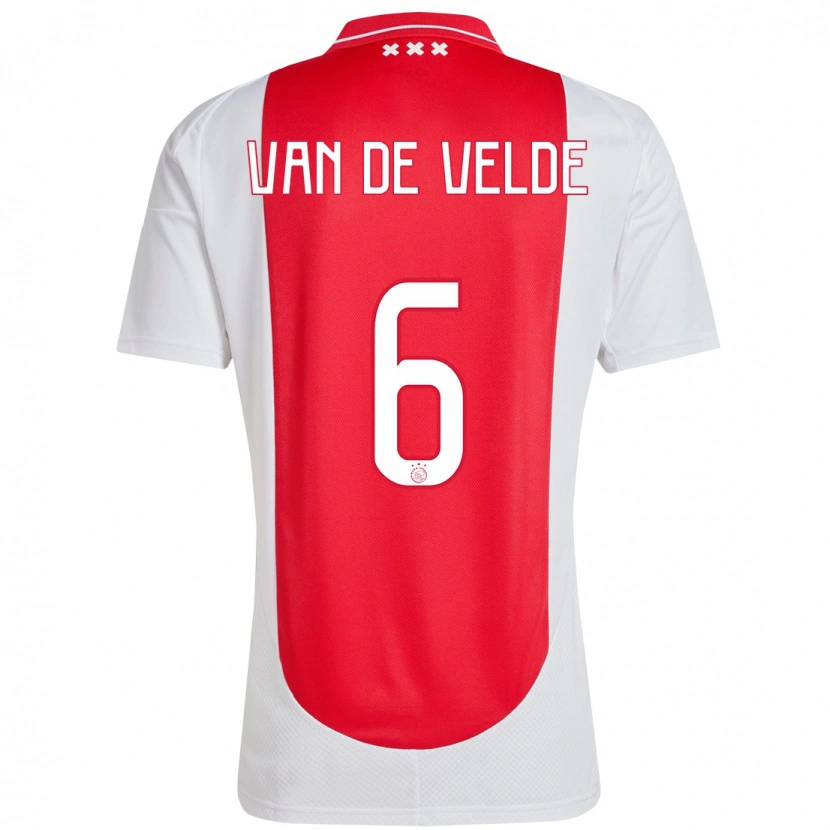 Danxen Herren Jonna Van De Velde #6 Rot Weiß Heimtrikot Trikot 2024/25 T-Shirt