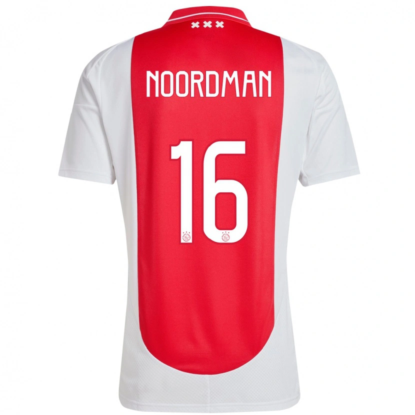 Danxen Herren Danique Noordman #16 Rot Weiß Heimtrikot Trikot 2024/25 T-Shirt