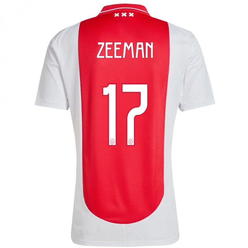 Danxen Herren Kelly Zeeman #17 Rot Weiß Heimtrikot Trikot 2024/25 T-Shirt