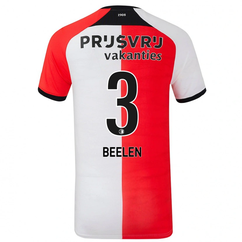 Danxen Herren Thomas Beelen #3 Rot Weiß Heimtrikot Trikot 2024/25 T-Shirt