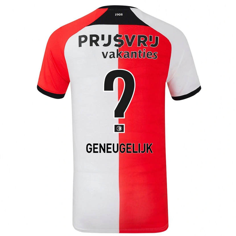 Danxen Herren Ivar Geneugelijk #0 Rot Weiß Heimtrikot Trikot 2024/25 T-Shirt