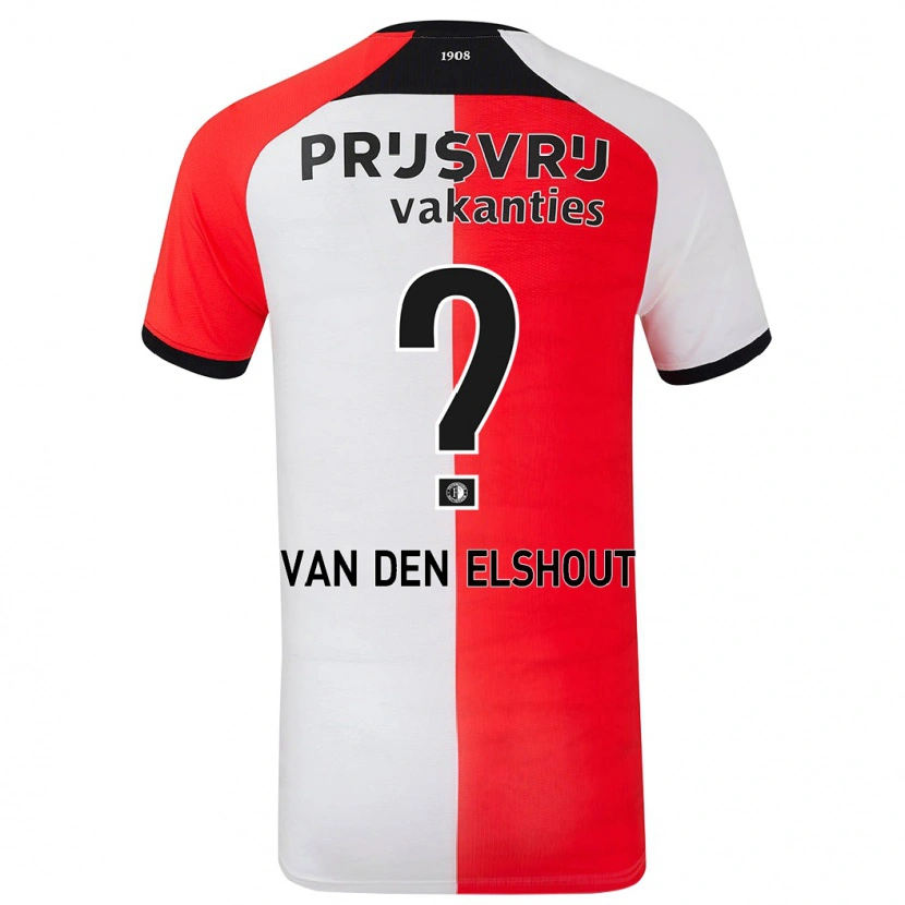 Danxen Herren Tobias Van Den Elshout #0 Rot Weiß Heimtrikot Trikot 2024/25 T-Shirt