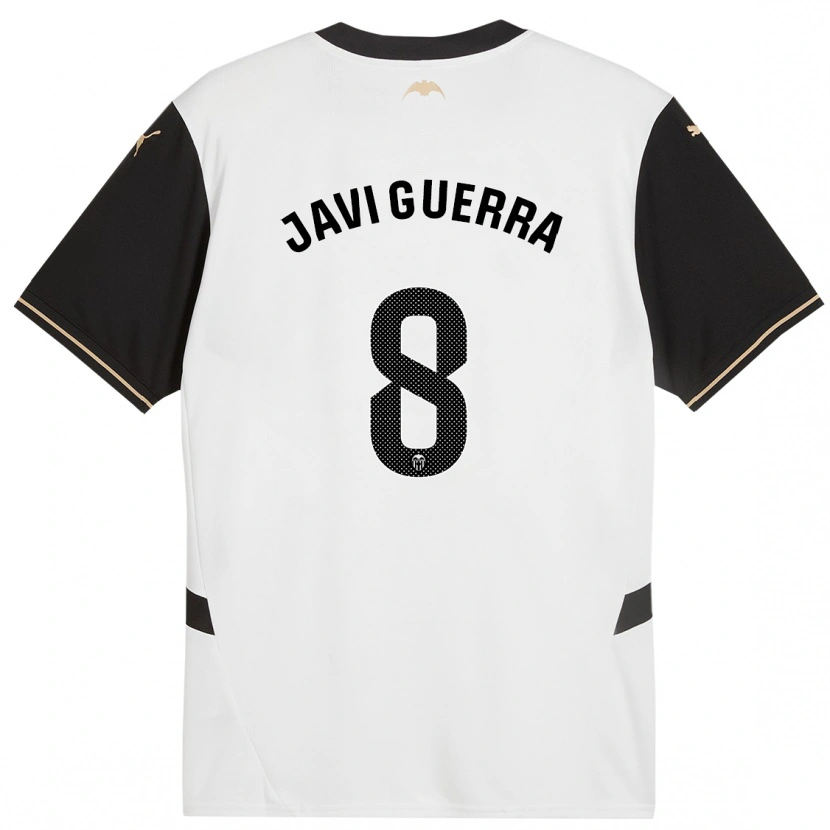 Danxen Herren Javi Guerra #8 Weiß Schwarz Heimtrikot Trikot 2024/25 T-Shirt