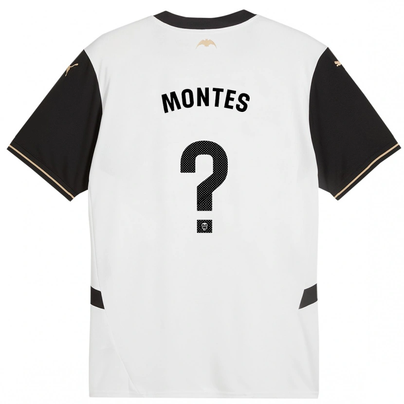 Danxen Herren Jan Montes #0 Weiß Schwarz Heimtrikot Trikot 2024/25 T-Shirt
