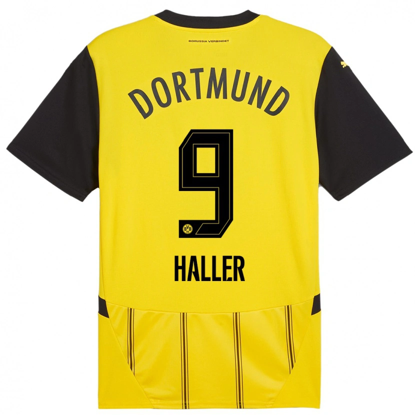 Danxen Herren Sébastien Haller #9 Gelb Schwarz Heimtrikot Trikot 2024/25 T-Shirt