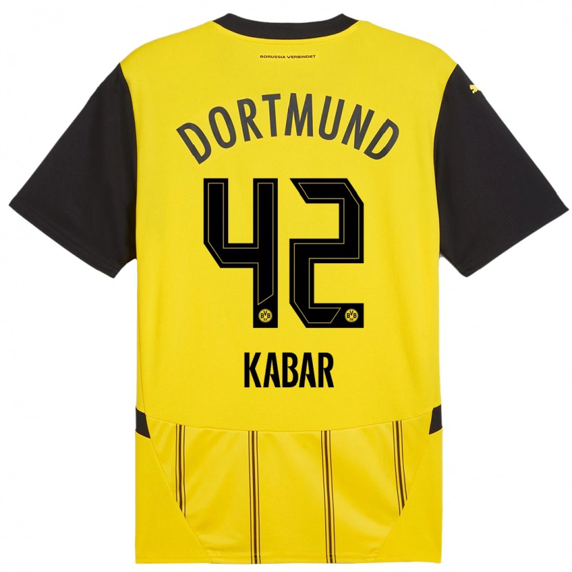 Danxen Herren Almugera Kabar #42 Gelb Schwarz Heimtrikot Trikot 2024/25 T-Shirt