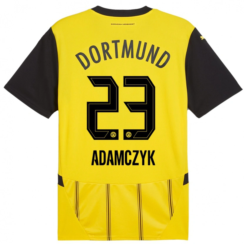 Danxen Herren Nico Adamczyk #23 Gelb Schwarz Heimtrikot Trikot 2024/25 T-Shirt