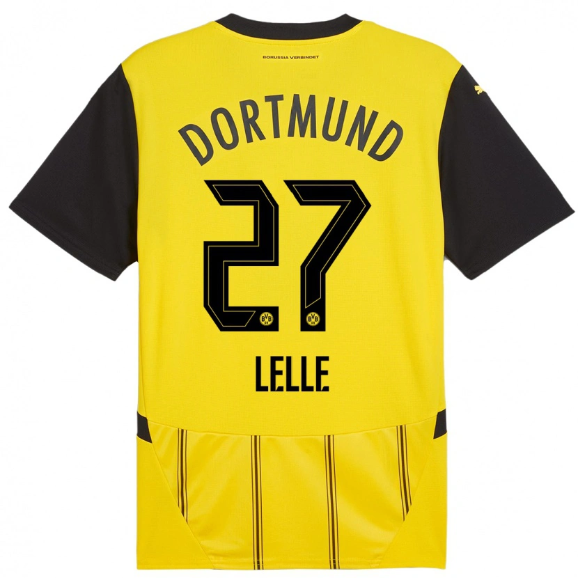Danxen Herren David Lelle #27 Gelb Schwarz Heimtrikot Trikot 2024/25 T-Shirt