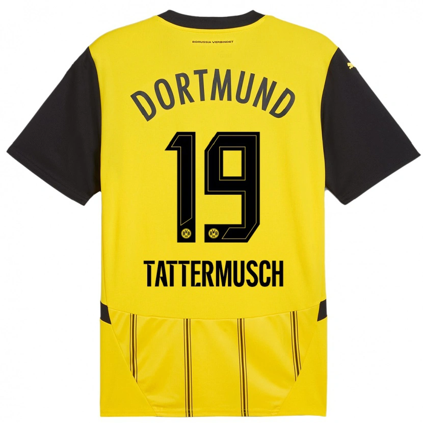 Danxen Herren Ted Tattermusch #19 Gelb Schwarz Heimtrikot Trikot 2024/25 T-Shirt