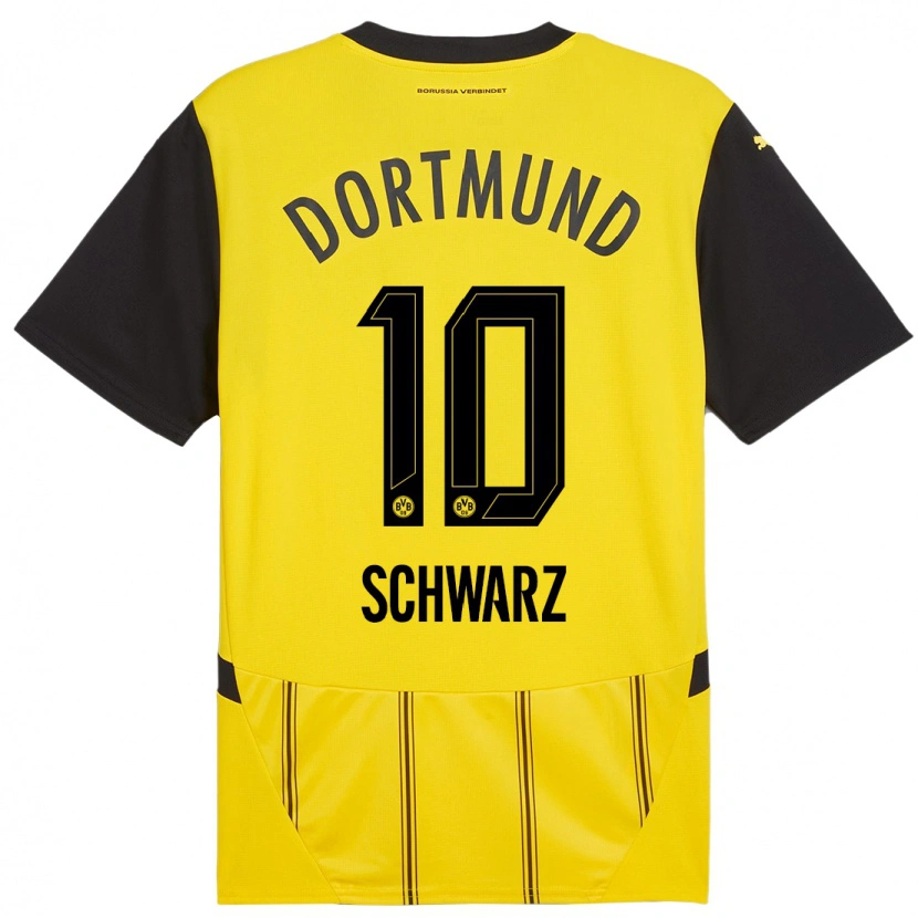 Danxen Herren Oskar Schwarz #10 Gelb Schwarz Heimtrikot Trikot 2024/25 T-Shirt