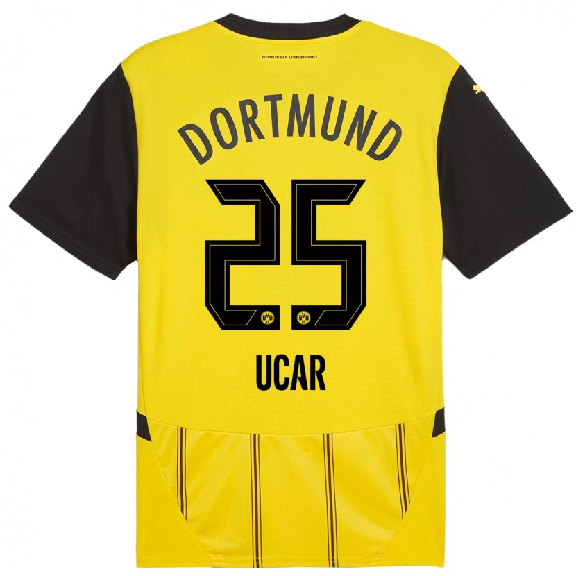 Danxen Herren Leys Ucar #25 Gelb Schwarz Heimtrikot Trikot 2024/25 T-Shirt