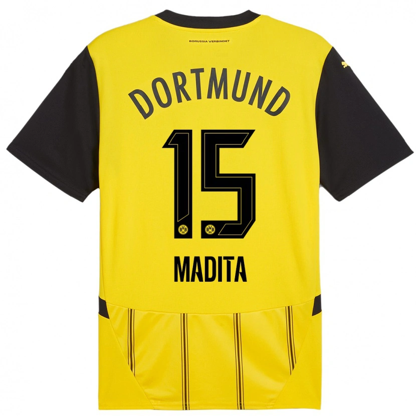Danxen Herren Kohorst Madita #15 Gelb Schwarz Heimtrikot Trikot 2024/25 T-Shirt