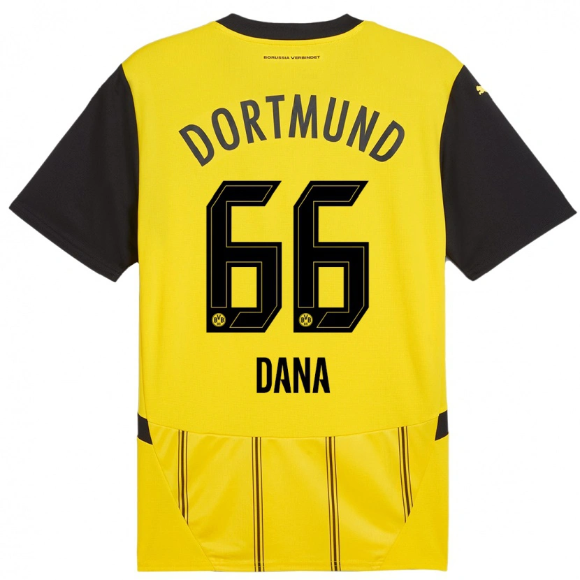 Danxen Herren Bleckmann Dana #66 Gelb Schwarz Heimtrikot Trikot 2024/25 T-Shirt