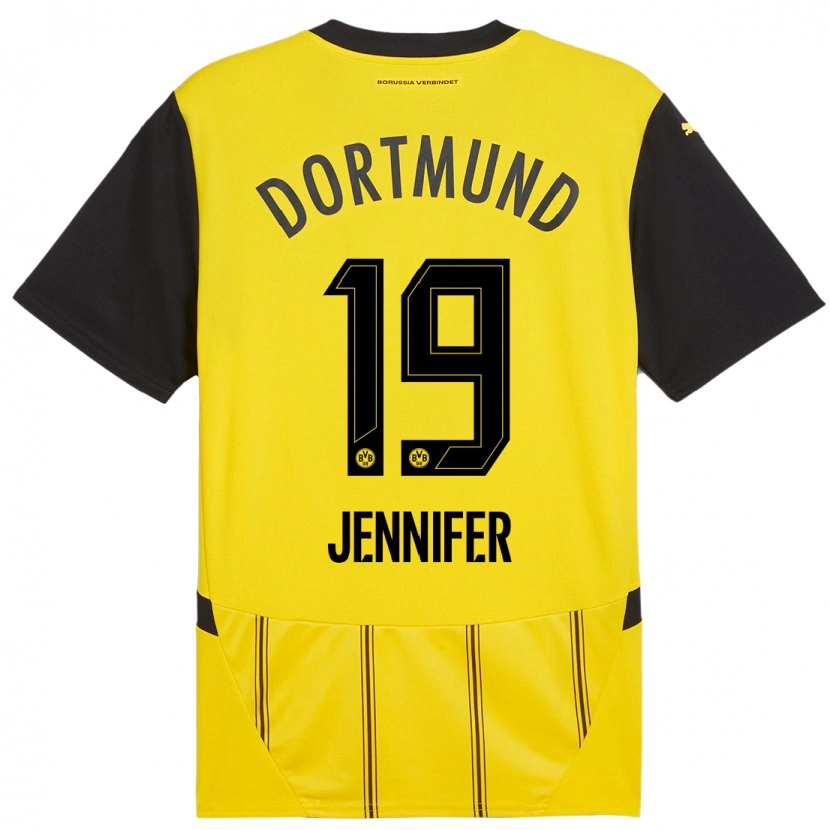 Danxen Herren Gutierrez Bermejo Jennifer #19 Gelb Schwarz Heimtrikot Trikot 2024/25 T-Shirt