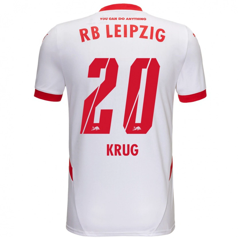Danxen Herren Victoria Krug #20 Weiß Rot Heimtrikot Trikot 2024/25 T-Shirt
