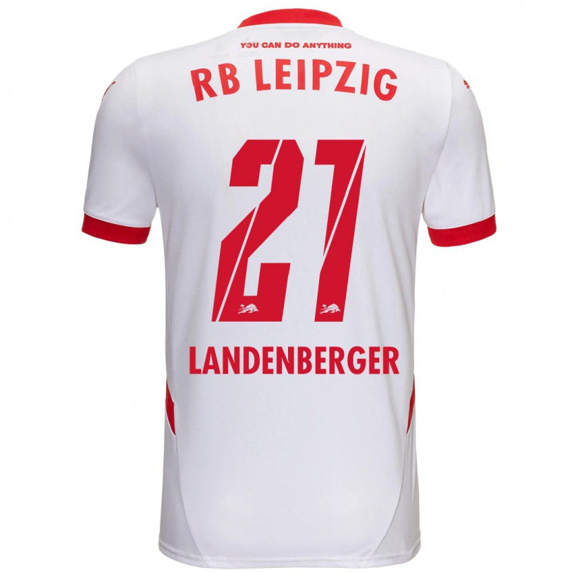 Danxen Herren Julia Landenberger #21 Weiß Rot Heimtrikot Trikot 2024/25 T-Shirt