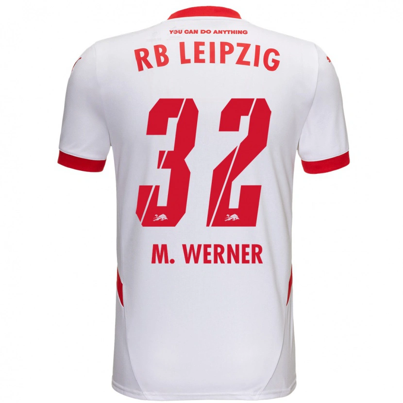 Danxen Herren Mia Werner #32 Weiß Rot Heimtrikot Trikot 2024/25 T-Shirt