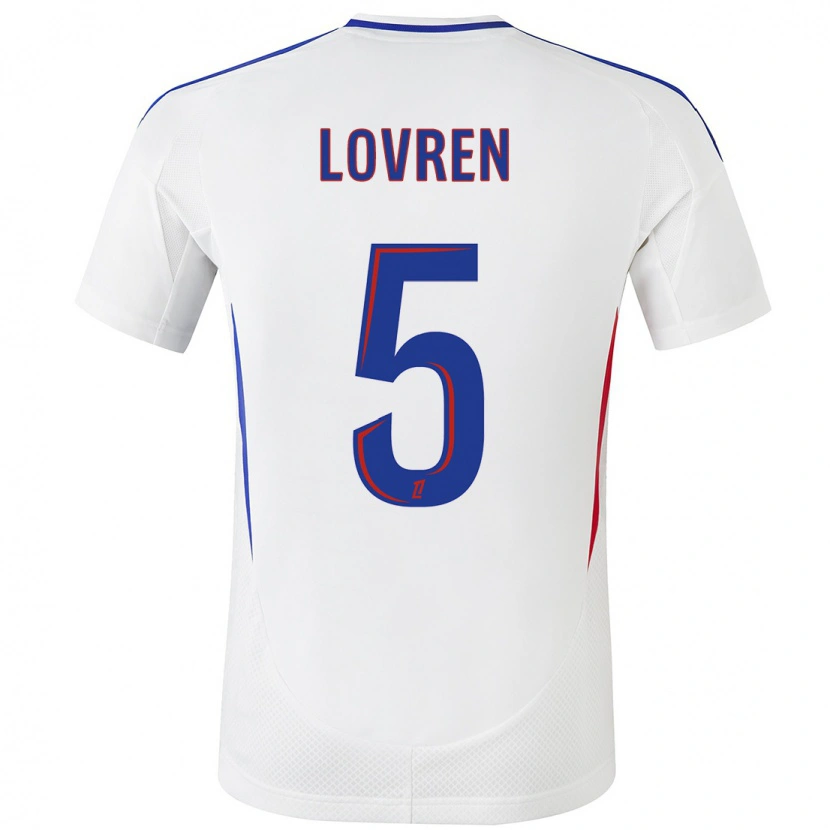 Danxen Herren Dejan Lovren #5 Weiß Blau Heimtrikot Trikot 2024/25 T-Shirt
