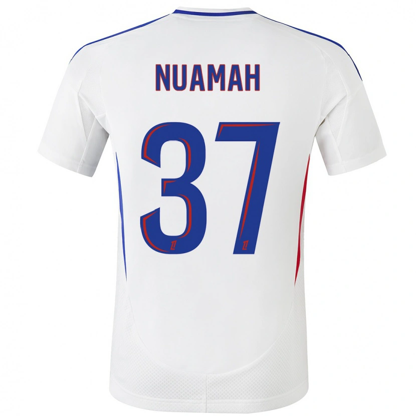 Danxen Herren Ernest Nuamah #37 Weiß Blau Heimtrikot Trikot 2024/25 T-Shirt