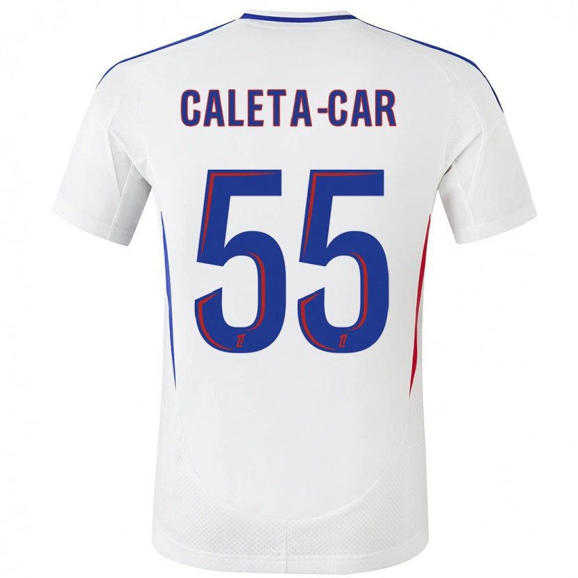 Danxen Herren Duje Caleta-Car #55 Weiß Blau Heimtrikot Trikot 2024/25 T-Shirt