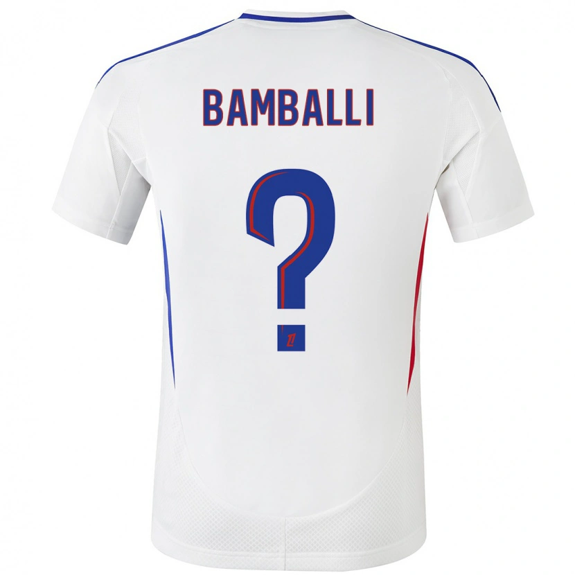 Danxen Herren Léo Bamballi #0 Weiß Blau Heimtrikot Trikot 2024/25 T-Shirt