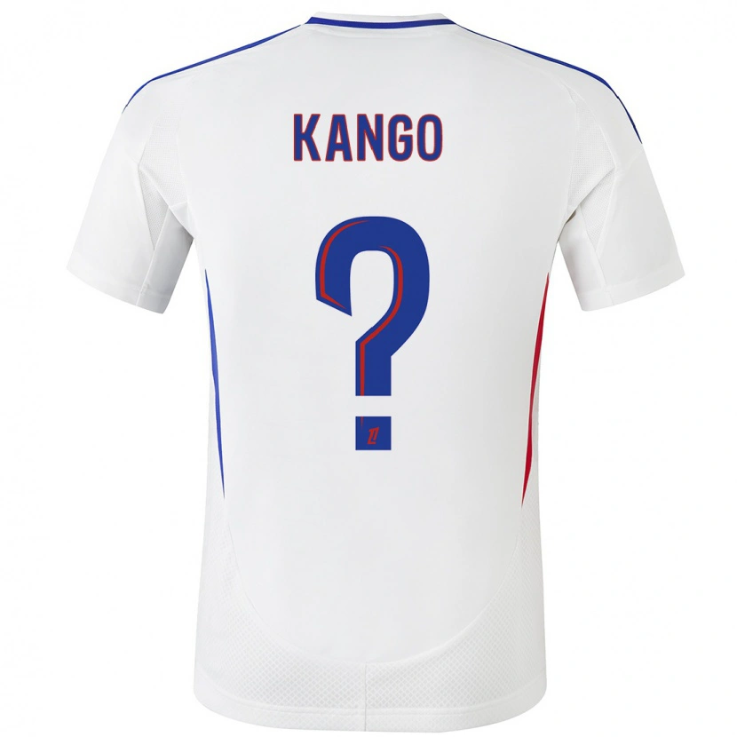 Danxen Herren Steeve Kango #0 Weiß Blau Heimtrikot Trikot 2024/25 T-Shirt