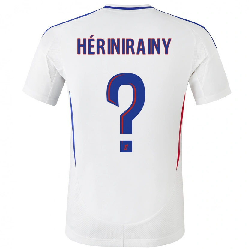 Danxen Herren Mark Hérinirainy #0 Weiß Blau Heimtrikot Trikot 2024/25 T-Shirt