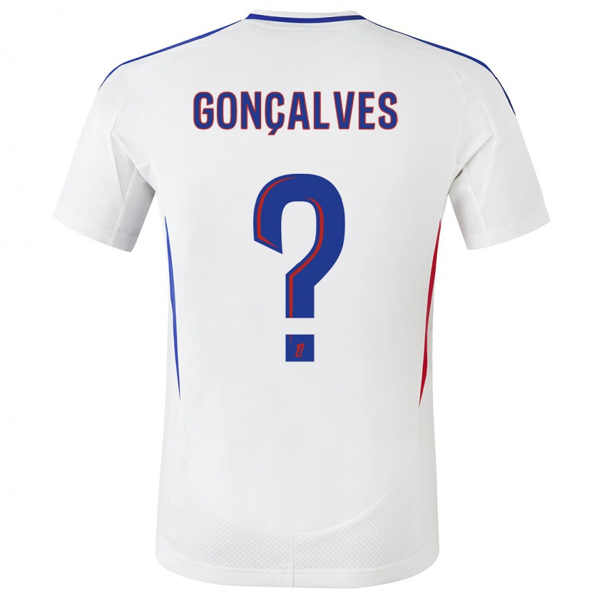 Danxen Herren Tiago Gonçalves #0 Weiß Blau Heimtrikot Trikot 2024/25 T-Shirt