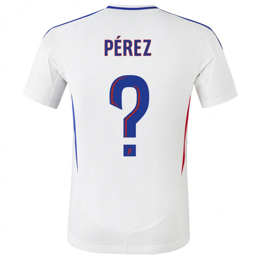 Danxen Herren Axel Pérez #0 Weiß Blau Heimtrikot Trikot 2024/25 T-Shirt