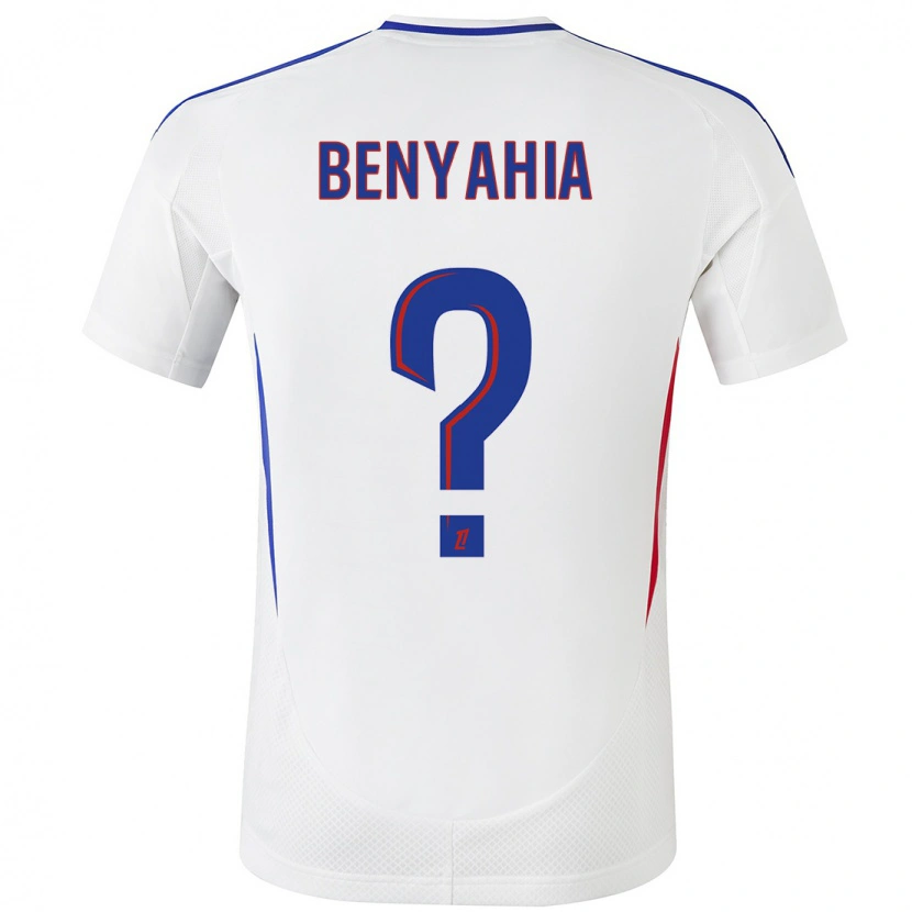 Danxen Herren Inès Benyahia #0 Weiß Blau Heimtrikot Trikot 2024/25 T-Shirt