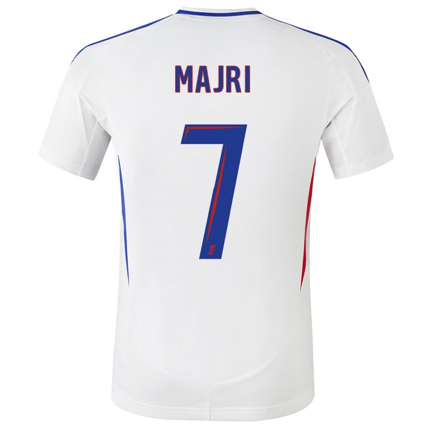 Danxen Herren Amel Majri #7 Weiß Blau Heimtrikot Trikot 2024/25 T-Shirt