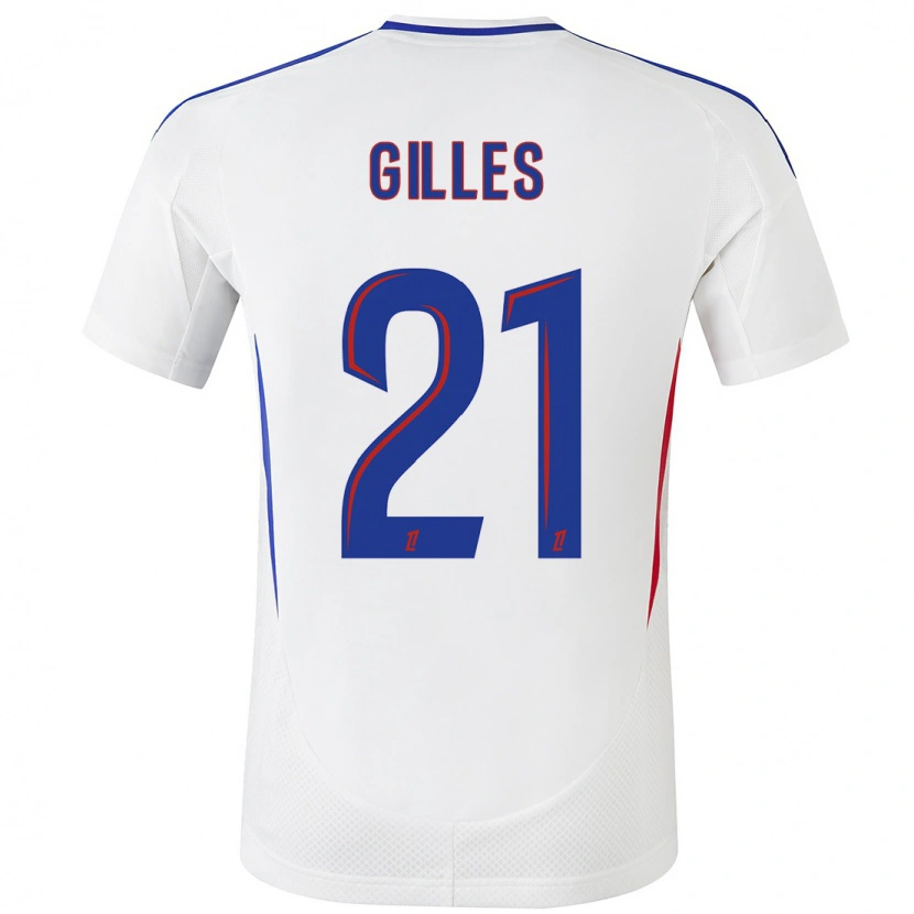 Danxen Herren Vanessa Gilles #21 Weiß Blau Heimtrikot Trikot 2024/25 T-Shirt