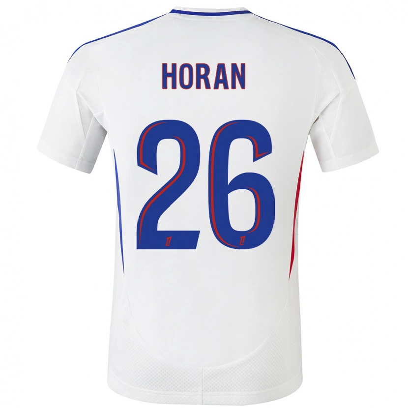 Danxen Herren Lindsey Horan #26 Weiß Blau Heimtrikot Trikot 2024/25 T-Shirt
