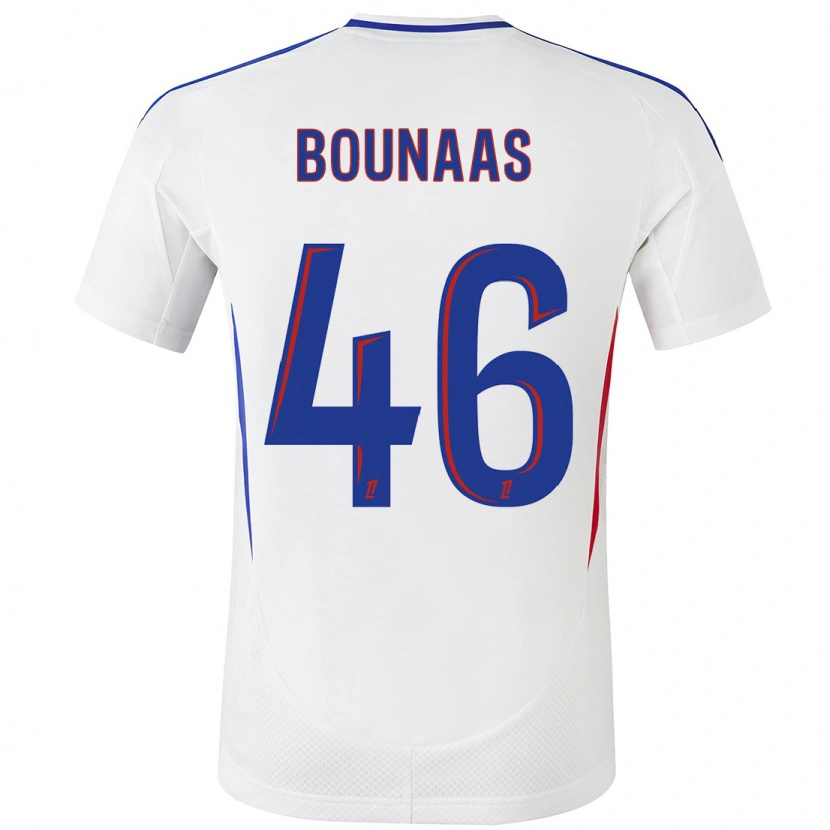 Danxen Herren Idris Bounaas #46 Weiß Blau Heimtrikot Trikot 2024/25 T-Shirt