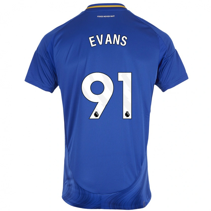 Danxen Herren Jake Evans #91 Blau Weiß Heimtrikot Trikot 2024/25 T-Shirt