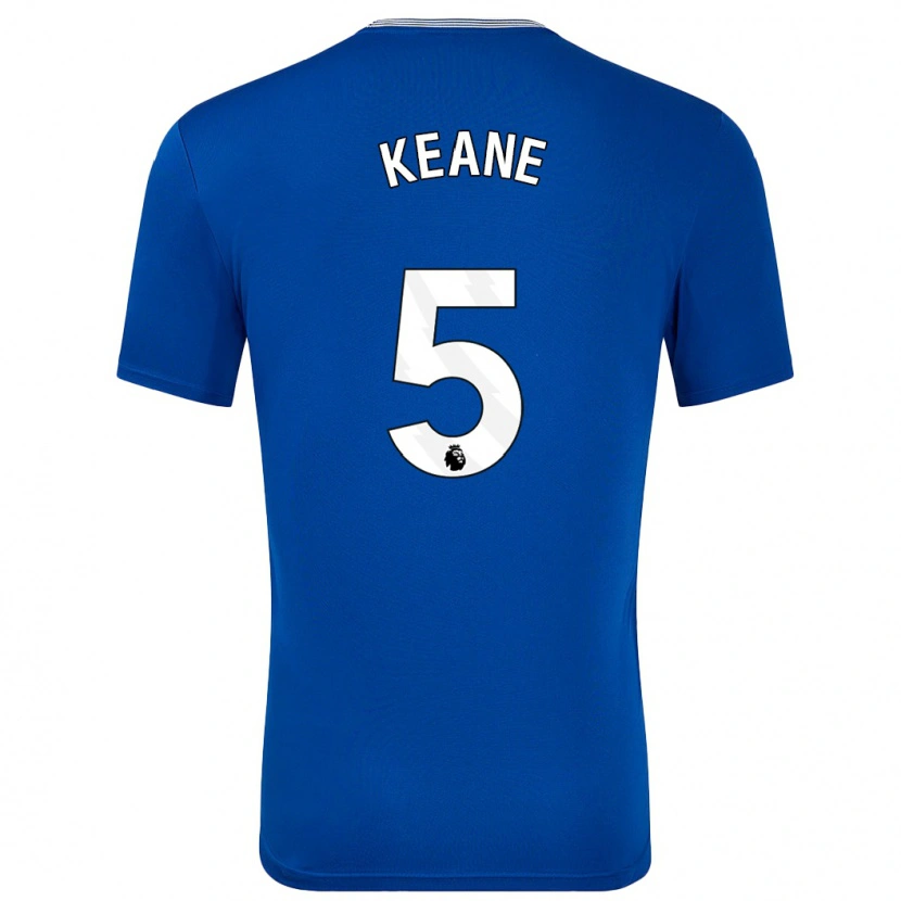 Danxen Herren Michael Keane #5 Blau Mit Heimtrikot Trikot 2024/25 T-Shirt