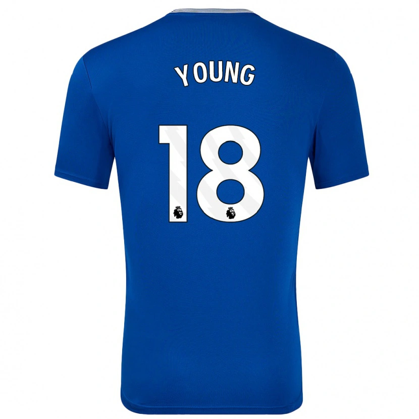 Danxen Herren Ashley Young #18 Blau Mit Heimtrikot Trikot 2024/25 T-Shirt