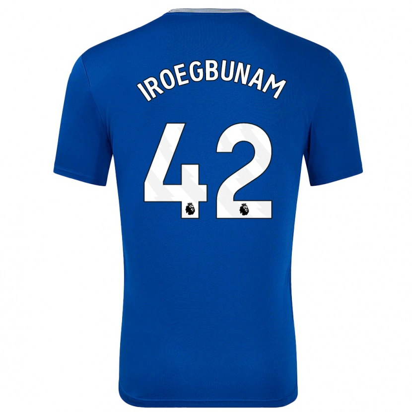 Danxen Herren Tim Iroegbunam #42 Blau Mit Heimtrikot Trikot 2024/25 T-Shirt