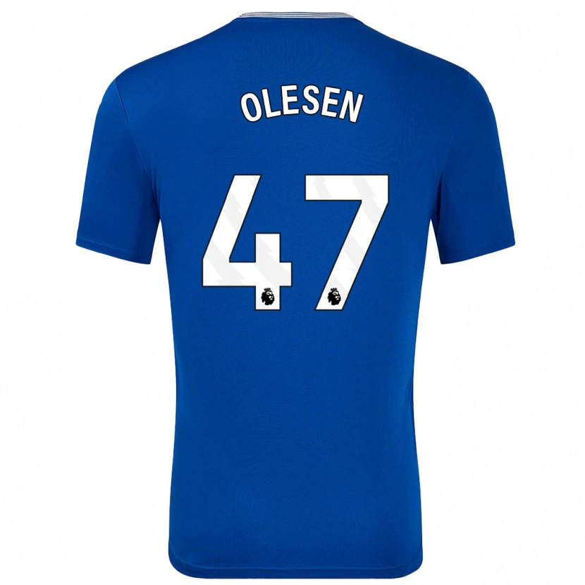 Danxen Herren Karoline Olesen #47 Blau Mit Heimtrikot Trikot 2024/25 T-Shirt