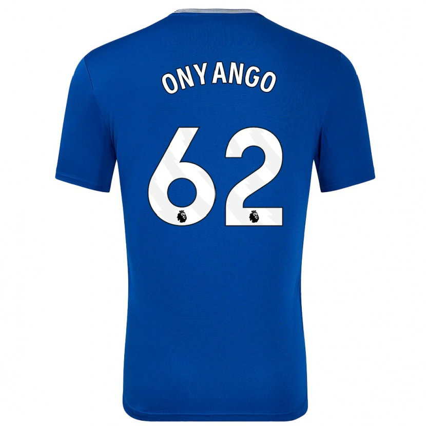 Danxen Herren Tyler Onyango #62 Blau Mit Heimtrikot Trikot 2024/25 T-Shirt
