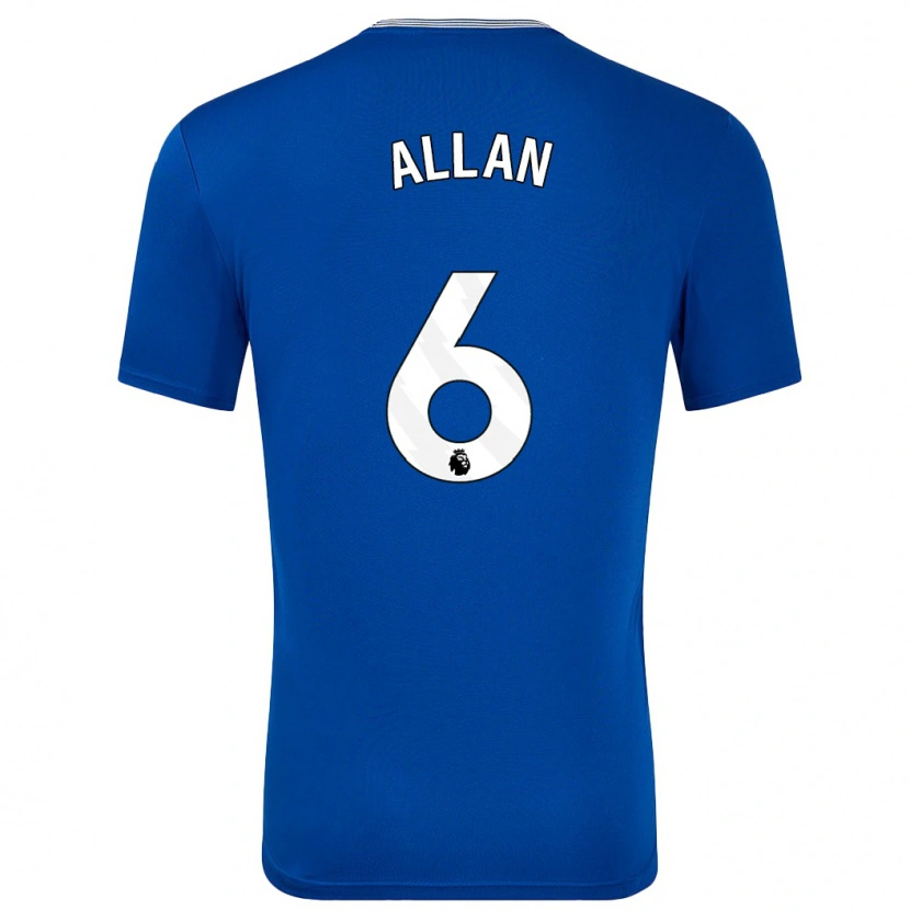 Danxen Herren Allan #6 Blau Mit Heimtrikot Trikot 2024/25 T-Shirt
