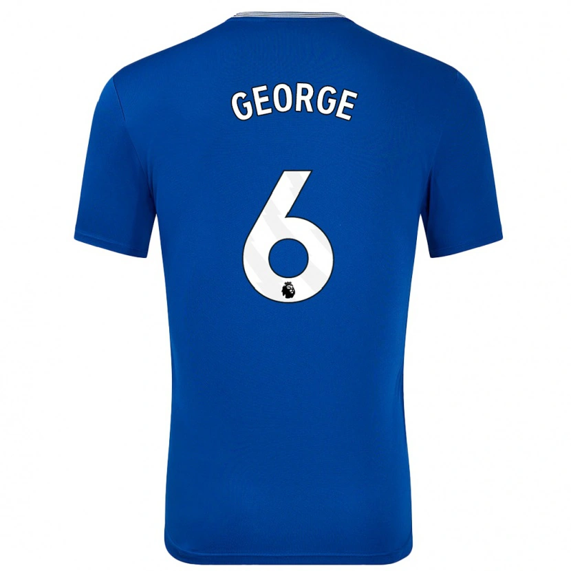 Danxen Herren Gabrielle George #6 Blau Mit Heimtrikot Trikot 2024/25 T-Shirt