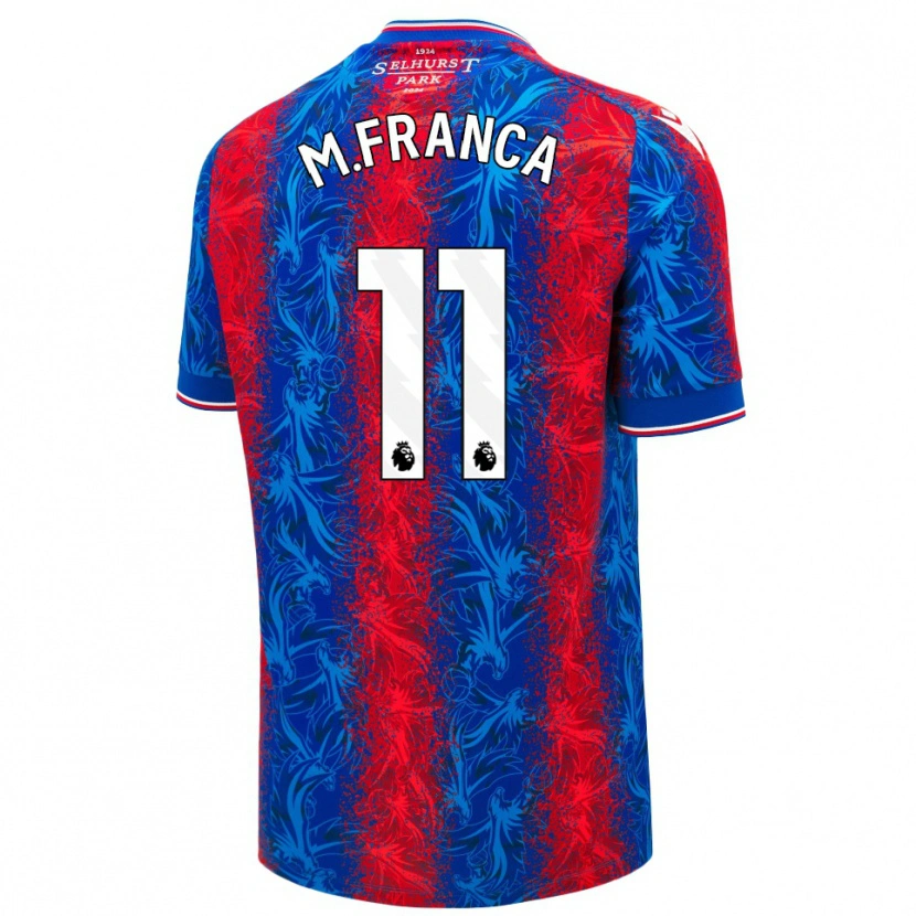 Danxen Herren Matheus França #11 Rot Blauen Streifen Heimtrikot Trikot 2024/25 T-Shirt