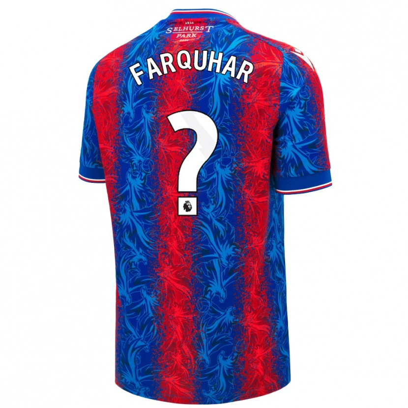 Danxen Herren Craig Farquhar #0 Rot Blauen Streifen Heimtrikot Trikot 2024/25 T-Shirt