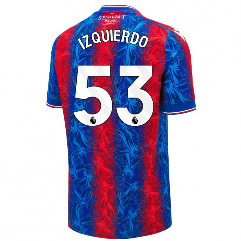 Danxen Herren Jackson Izquierdo #53 Rot Blauen Streifen Heimtrikot Trikot 2024/25 T-Shirt